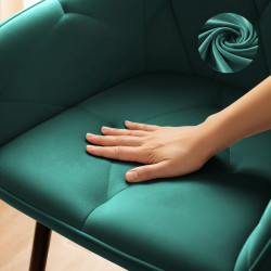 Set scaune Akord Diamante 4pcs (Bottle Green/Black) Thumb