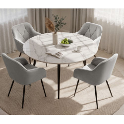 Набор стульев Akord Diamante 4pcs (Grey/Black) Thumb