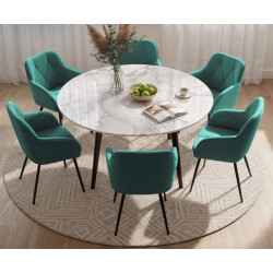 Set scaune Akord Diamante 6pcs (Bottle Green/Black) Thumb