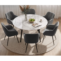 Set scaune Akord Diamante 6pcs (Dark Graphite/Black) Thumb