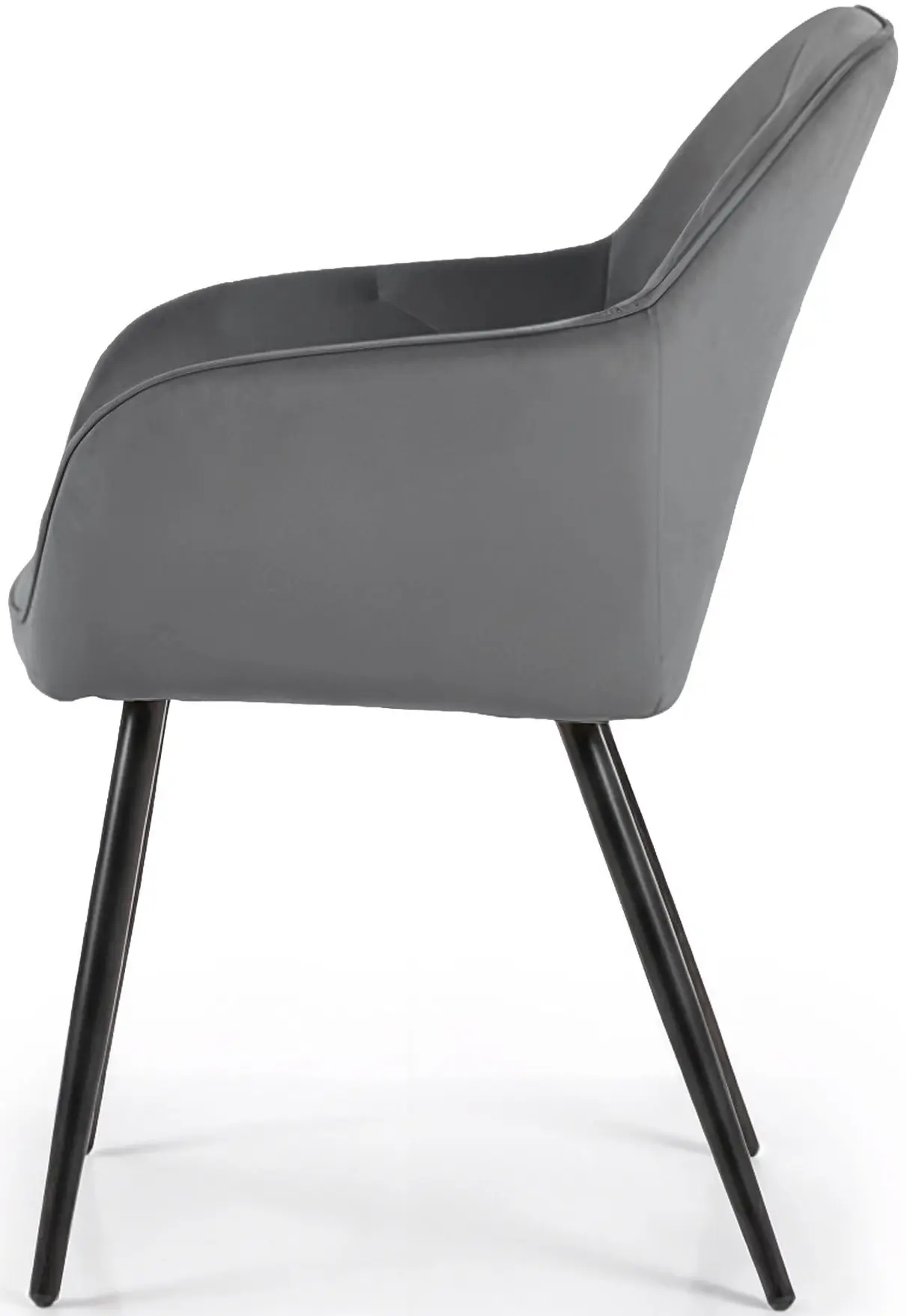 Set scaune Akord Diamante 6pcs (Dark Graphite/Black)