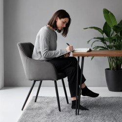 Set scaune Akord Diamante 6pcs (Dark Graphite/Black) Thumb