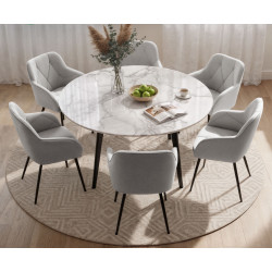 Набор стульев Akord Diamante 6pcs (Grey/Black) Thumb