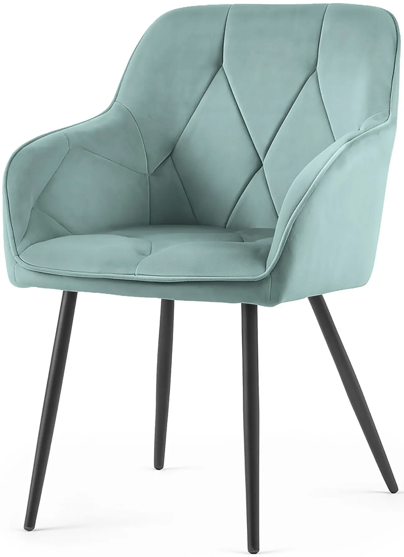 Set scaune Akord Diamante 6pcs (Turquoise/Black)