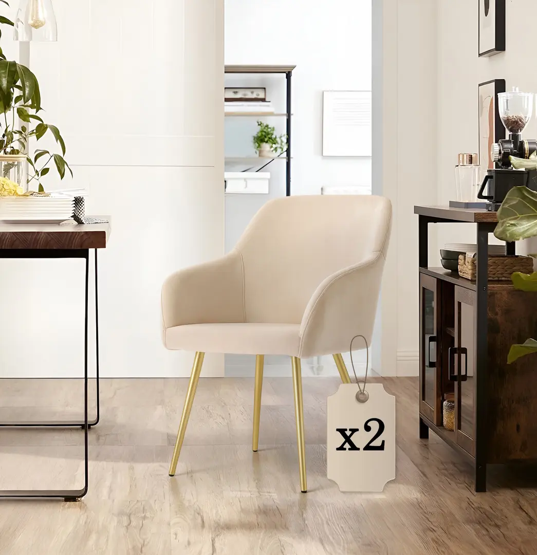 Набор стульев Akord Estelle 2pcs (Beige/Gold)