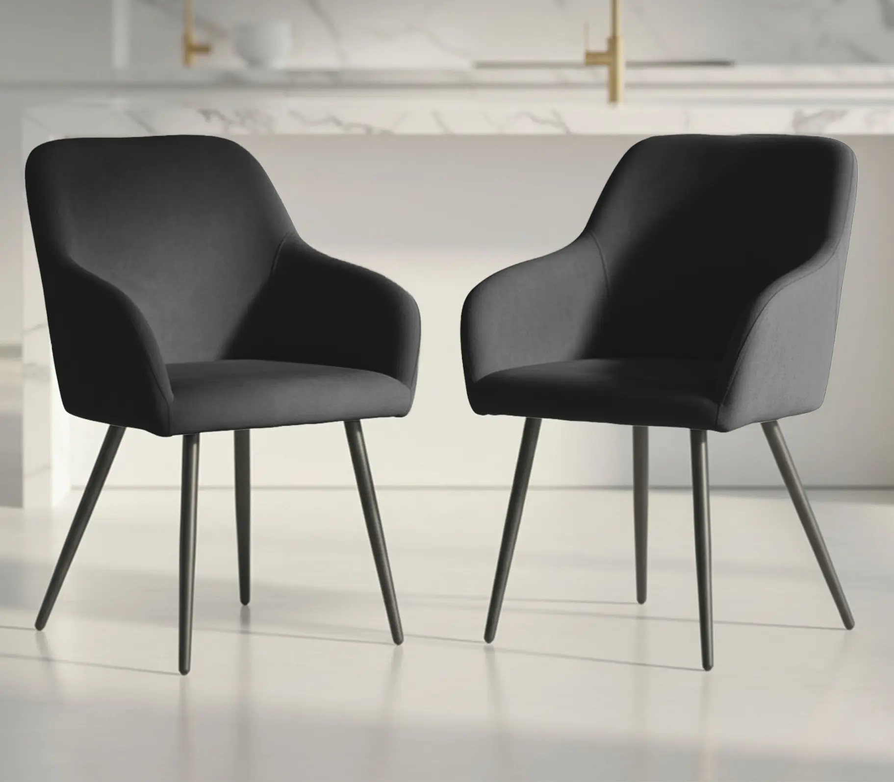 Набор стульев Akord Estelle 2pcs (Black) - 2