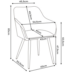 Набор стульев Akord Estelle 2pcs (Black) Thumb