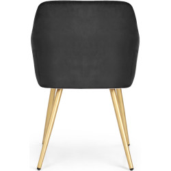 Набор стульев Akord Estelle 2pcs (Black/Gold) Thumb