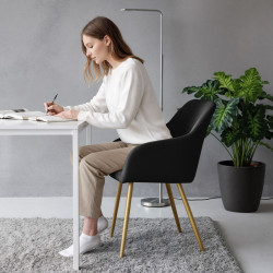 Набор стульев Akord Estelle 2pcs (Black/Gold) Thumb