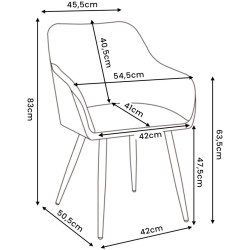 Набор стульев Akord Estelle 2pcs (Bottle Green/Black) Thumb