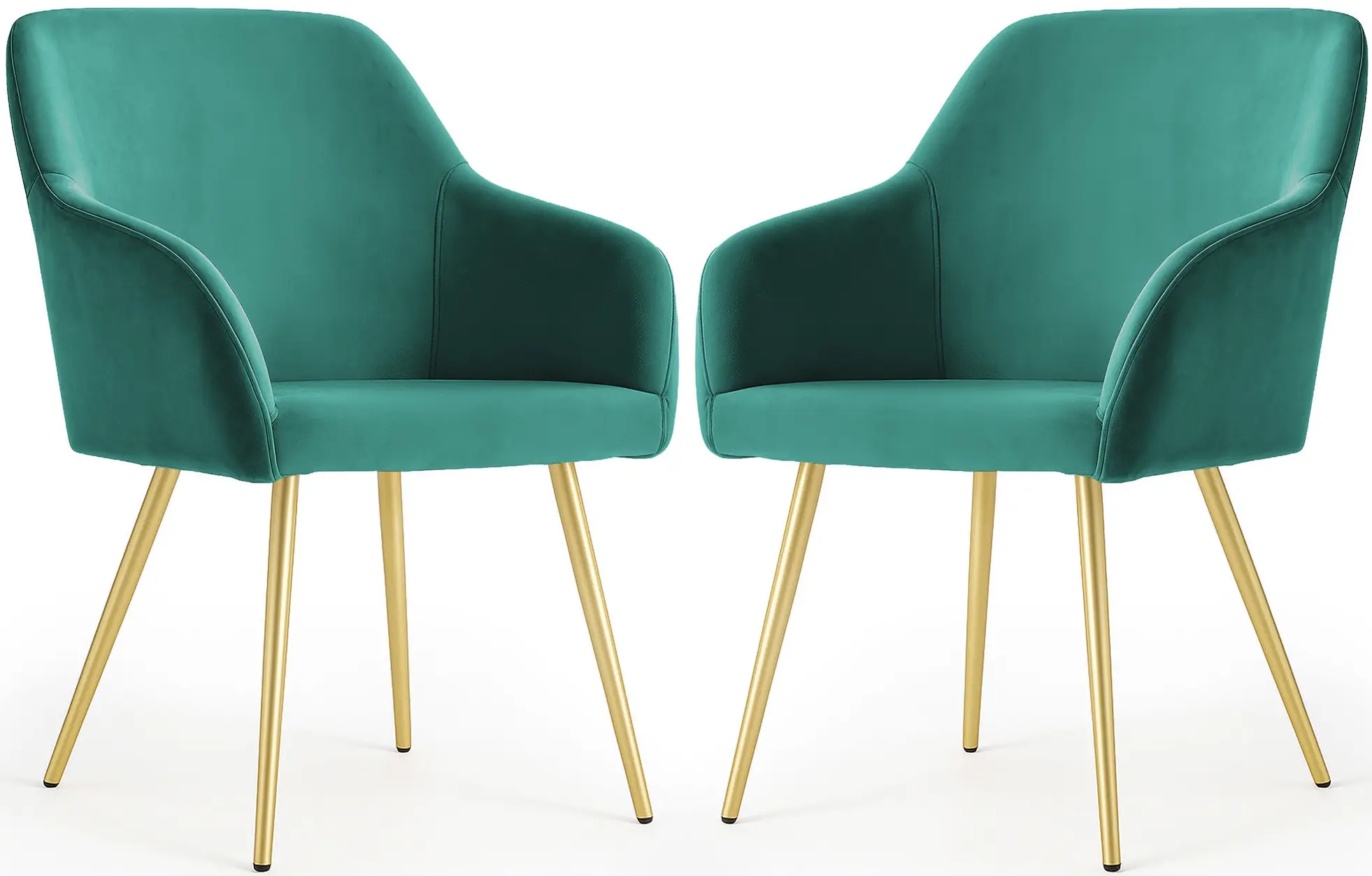 Набор стульев Akord Estelle 2pcs (Bottle Green/Gold) - 3