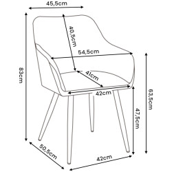 Набор стульев Akord Estelle 2pcs (Bottle Green/Gold) Thumb