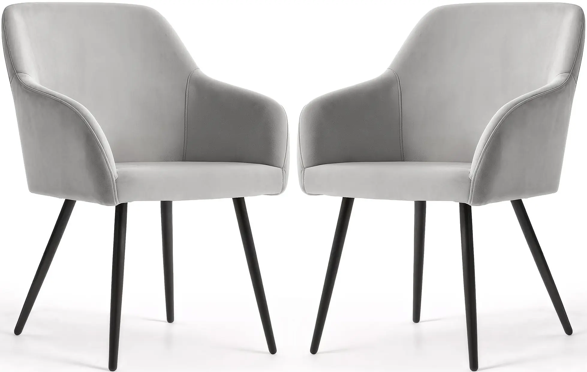 Набор стульев Akord Estelle 2pcs (Grey/Black) - 3