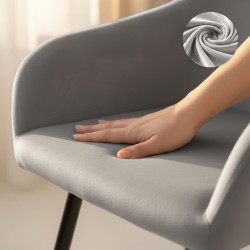 Набор стульев Akord Estelle 2pcs (Grey/Black) Thumb