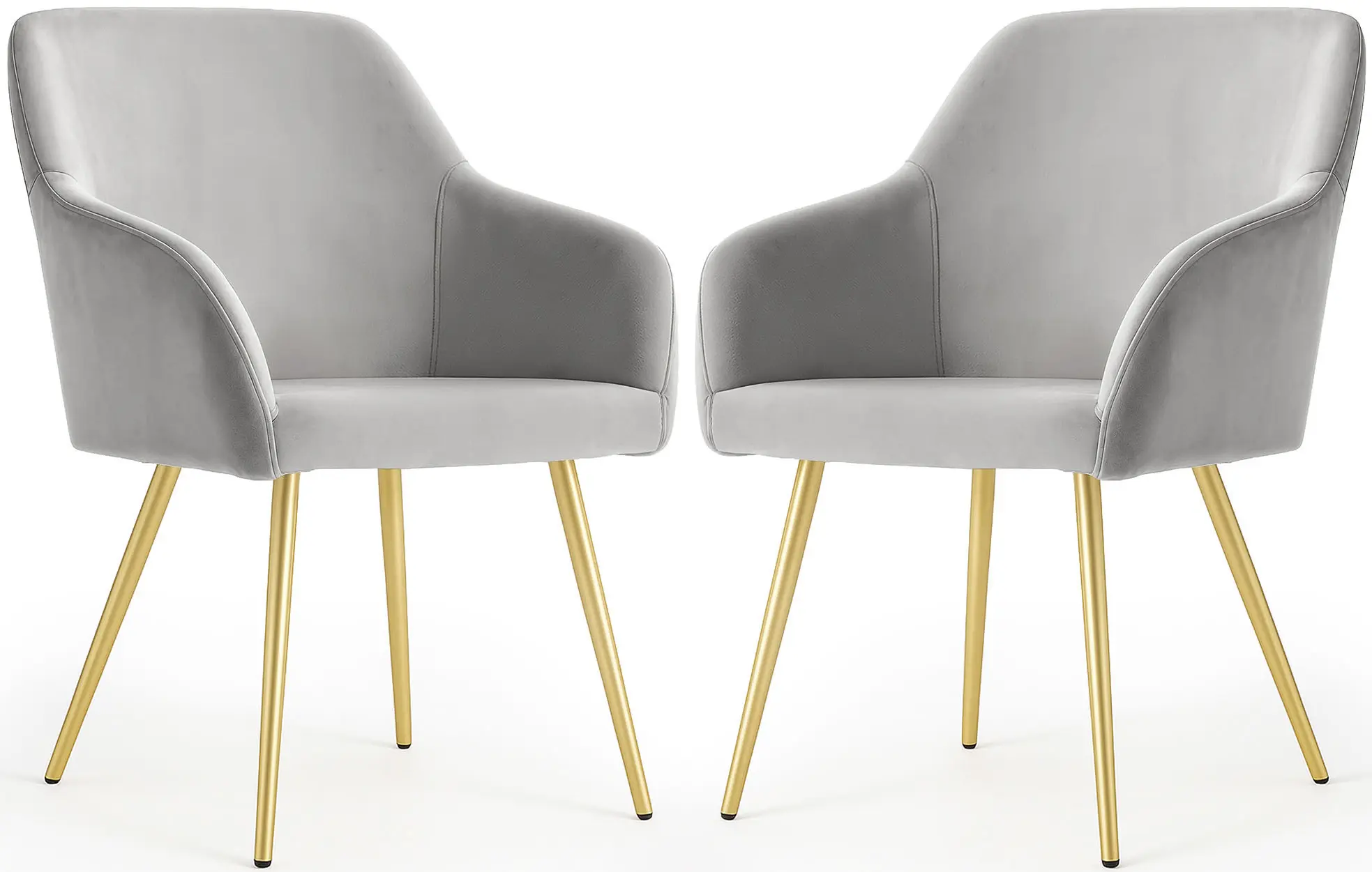 Набор стульев Akord Estelle 2pcs (Grey/Gold) - 3