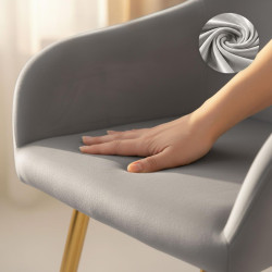 Набор стульев Akord Estelle 2pcs (Grey/Gold) Thumb