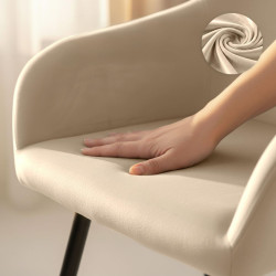 Set scaune Akord Estelle 4pcs (Beige/Black) Thumb