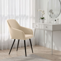 Set scaune Akord Estelle 4pcs (Beige/Black) Thumb