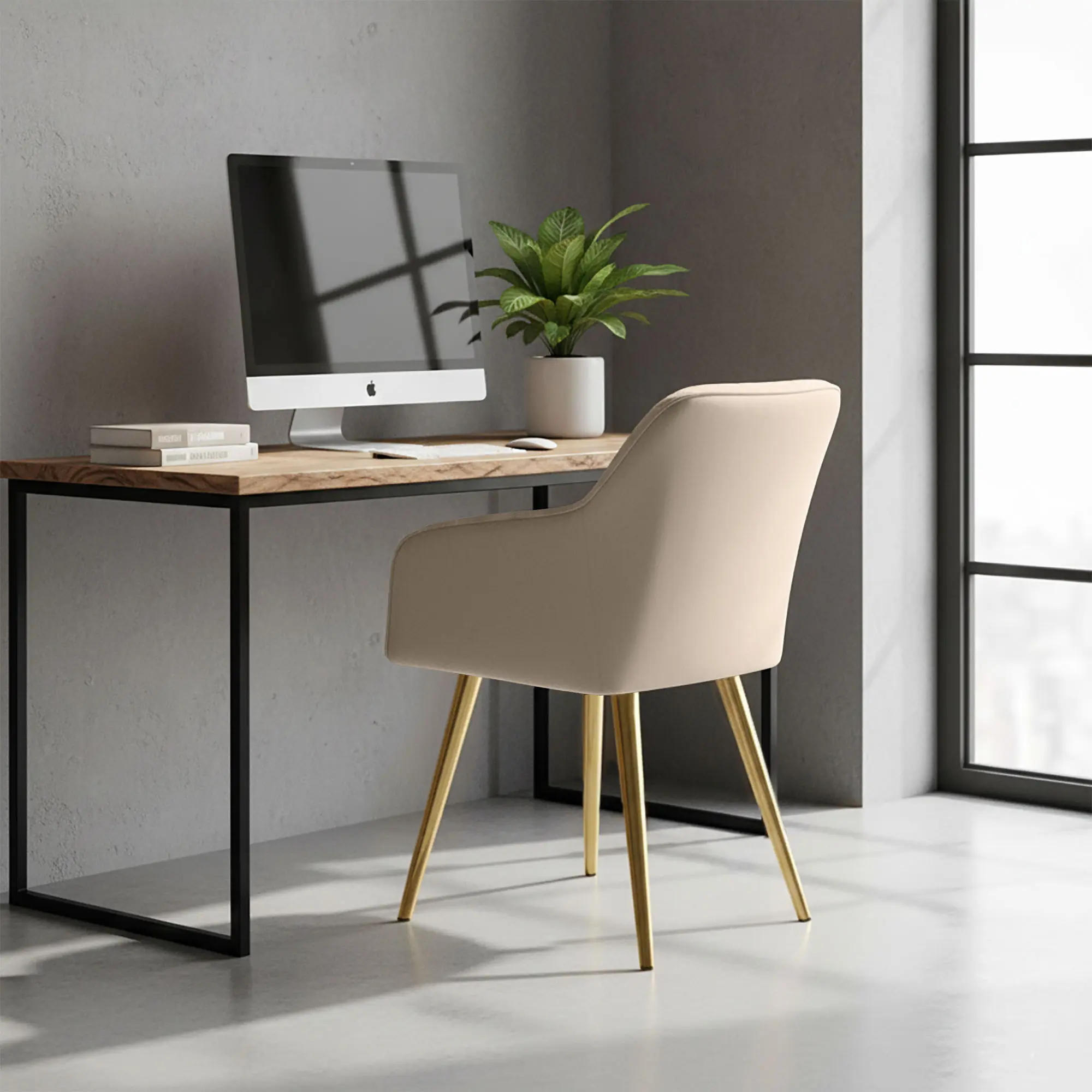 Набор стульев Akord Estelle 4pcs (Beige/Gold) - 9