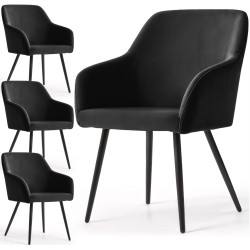 Set scaune Akord Estelle 4pcs (Black) Thumb