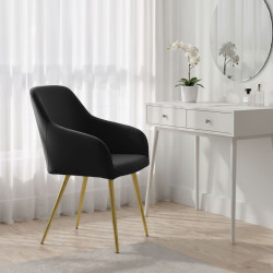 Набор стульев Akord Estelle 4pcs (Black/Gold) Thumb