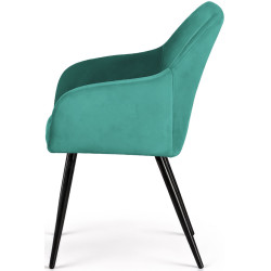 Набор стульев Akord Estelle 4pcs (Bottle Green/Black) Thumb