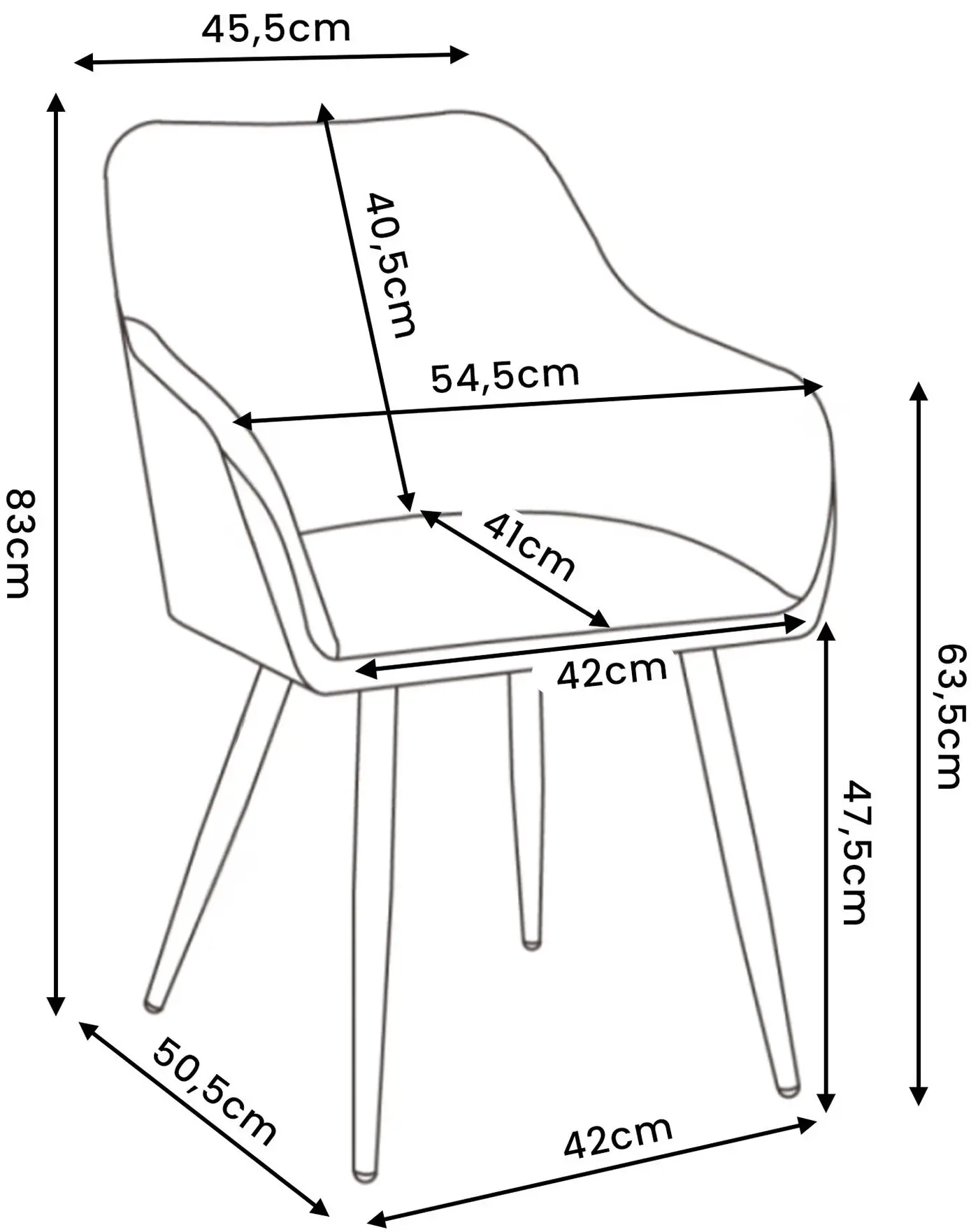 Набор стульев Akord Estelle 4pcs (Bottle Green/Gold)