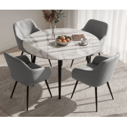 Набор стульев Akord Estelle 4pcs (Grey/Black) Thumb