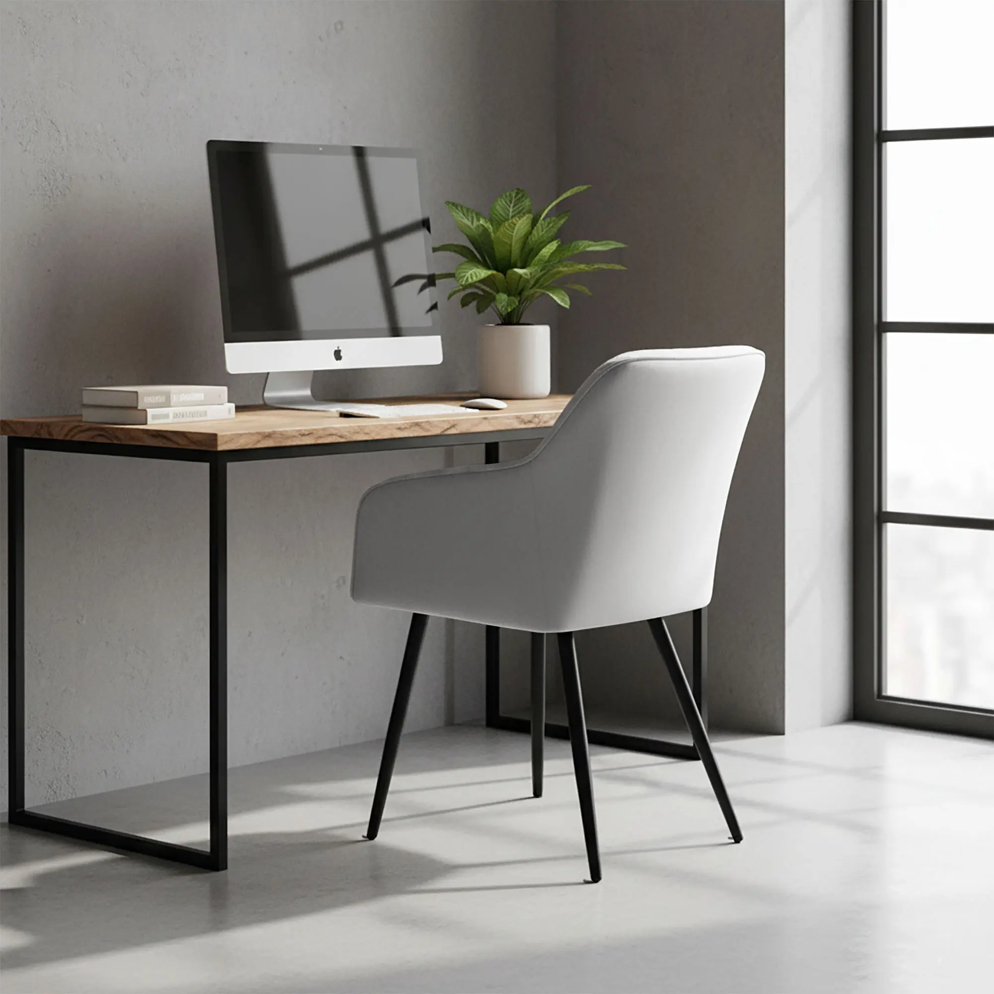 Набор стульев Akord Estelle 4pcs (Grey/Black) - 8