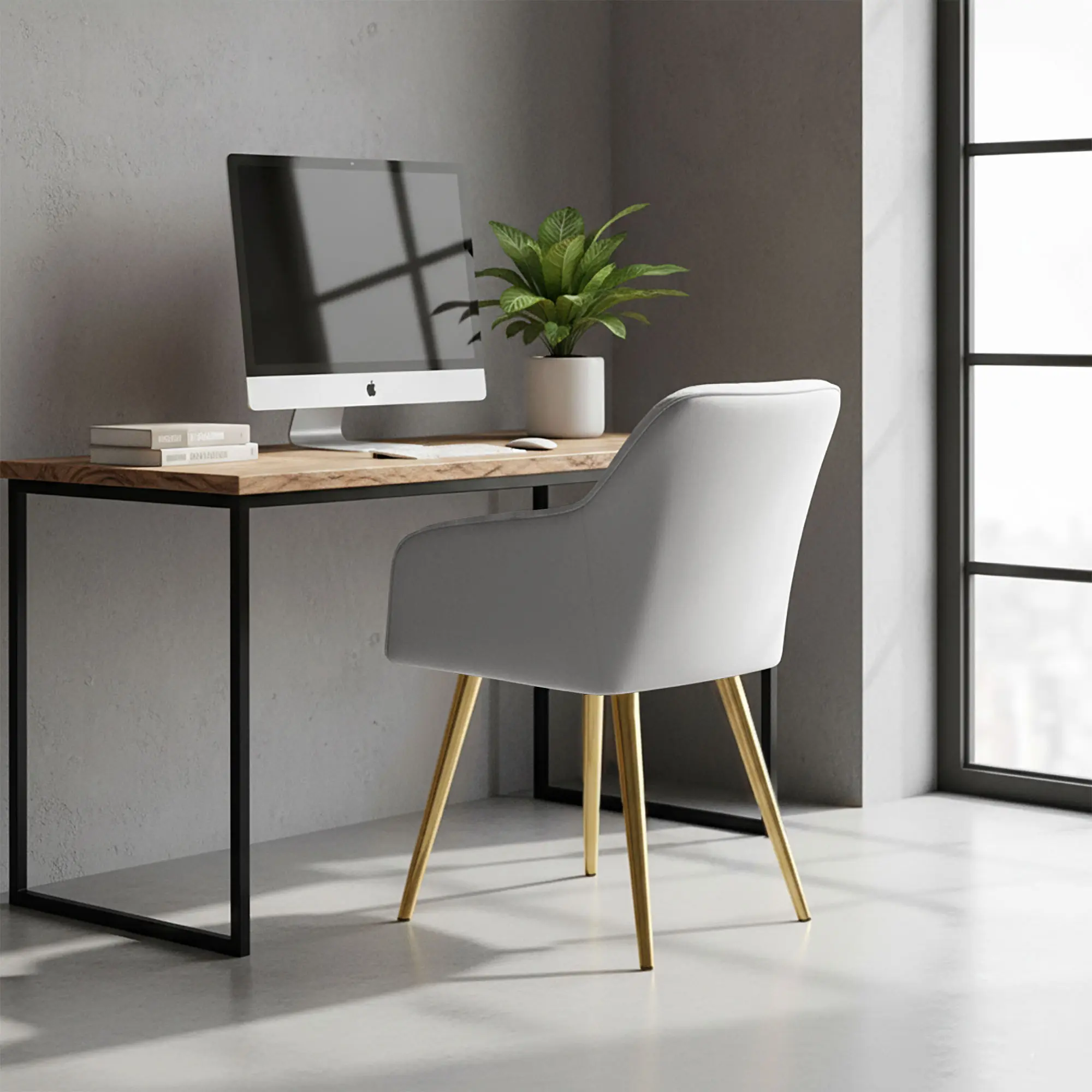 Набор стульев Akord Estelle 4pcs (Grey/Gold) - 8