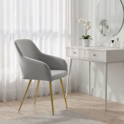 Набор стульев Akord Estelle 4pcs (Grey/Gold) Thumb