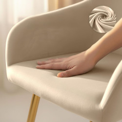 Set scaune Akord Estelle 6pcs (Beige/Gold) Thumb