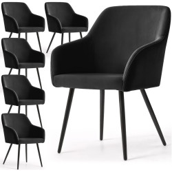 Set scaune Akord Estelle 6pcs (Black) Thumb