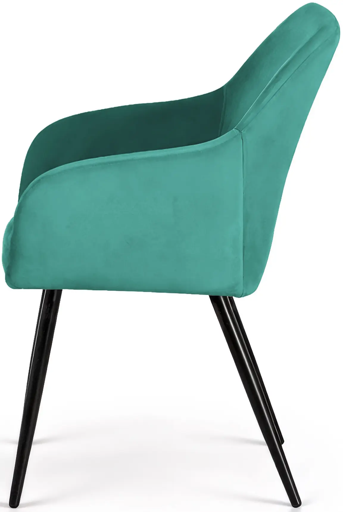 Set scaune Akord Estelle 6pcs (Bottle Green/Black)