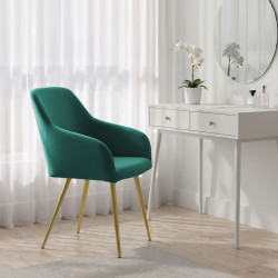 Набор стульев Akord Estelle 6pcs (Bottle Green/Gold) Thumb