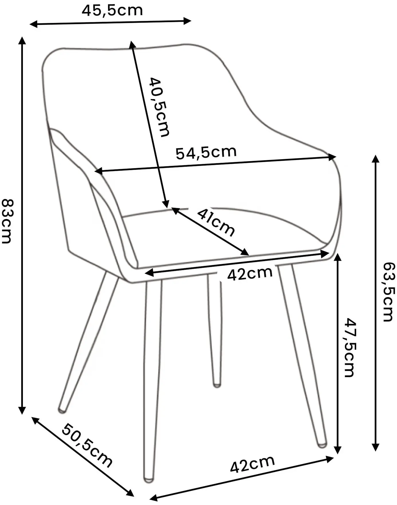 Набор стульев Akord Estelle 6pcs (Bottle Green/Gold)