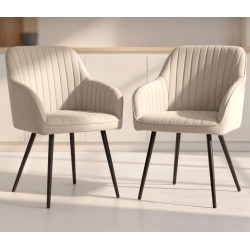 Набор стульев Akord Florence 2pcs (Beige/Black) Thumb