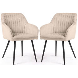 Набор стульев Akord Florence 2pcs (Beige/Black) Thumb