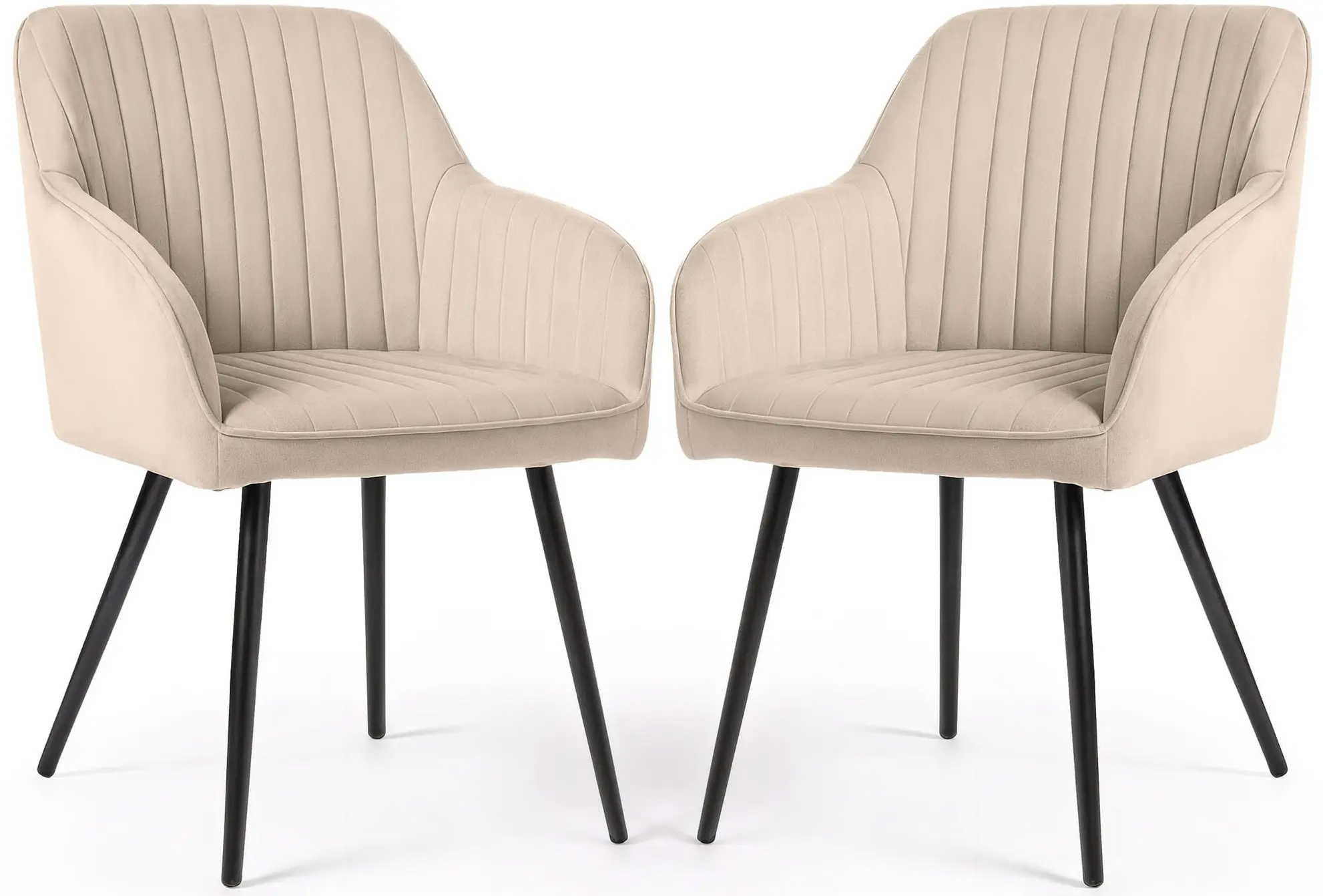 Набор стульев Akord Florence 2pcs (Beige/Black) - 3