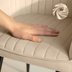 Набор стульев Akord Florence 2pcs (Beige/Black) Thumb