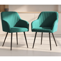 Набор стульев Akord Florence 2pcs (Bottle Green/Black) Thumb