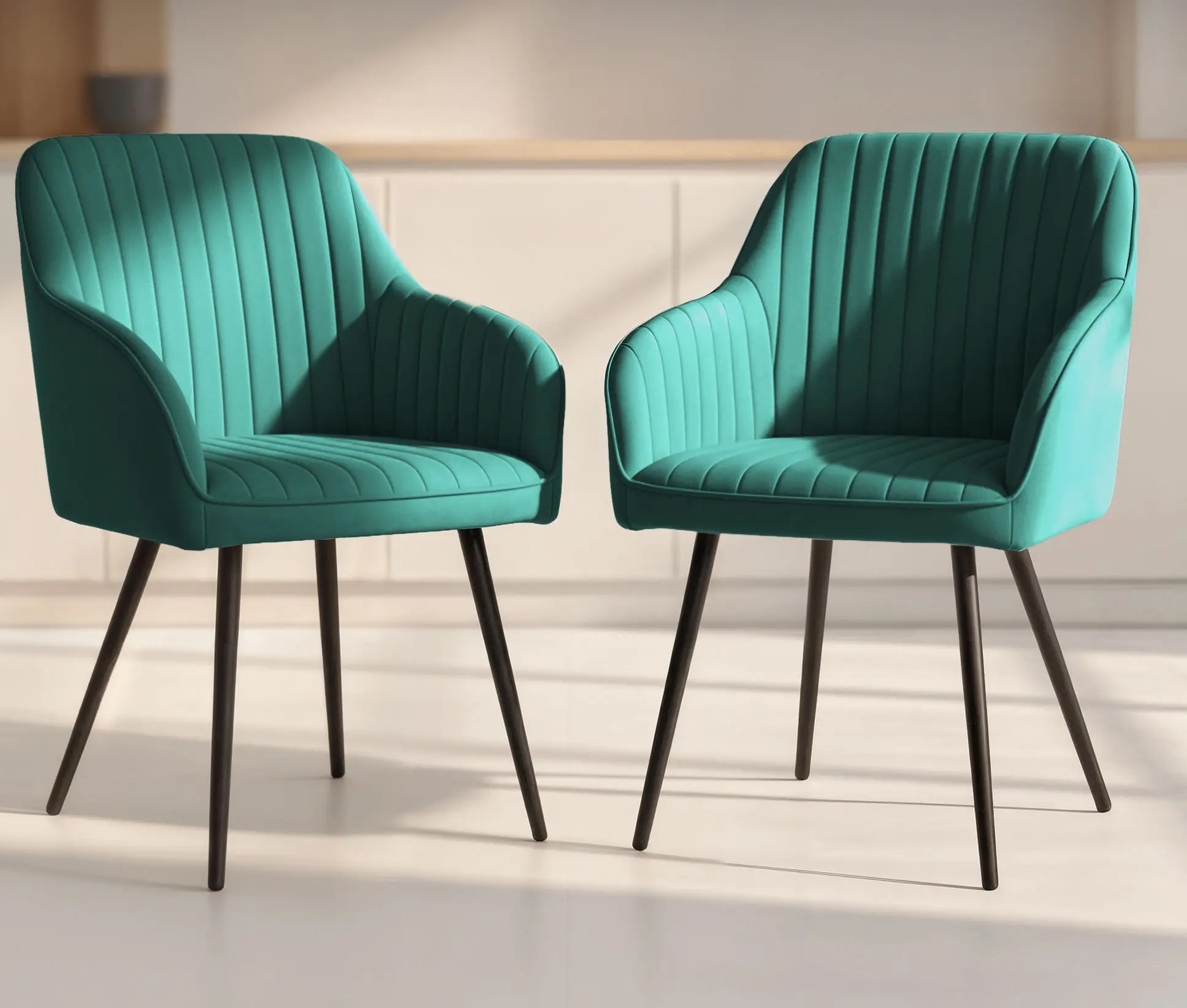 Набор стульев Akord Florence 2pcs (Bottle Green/Black) - 2