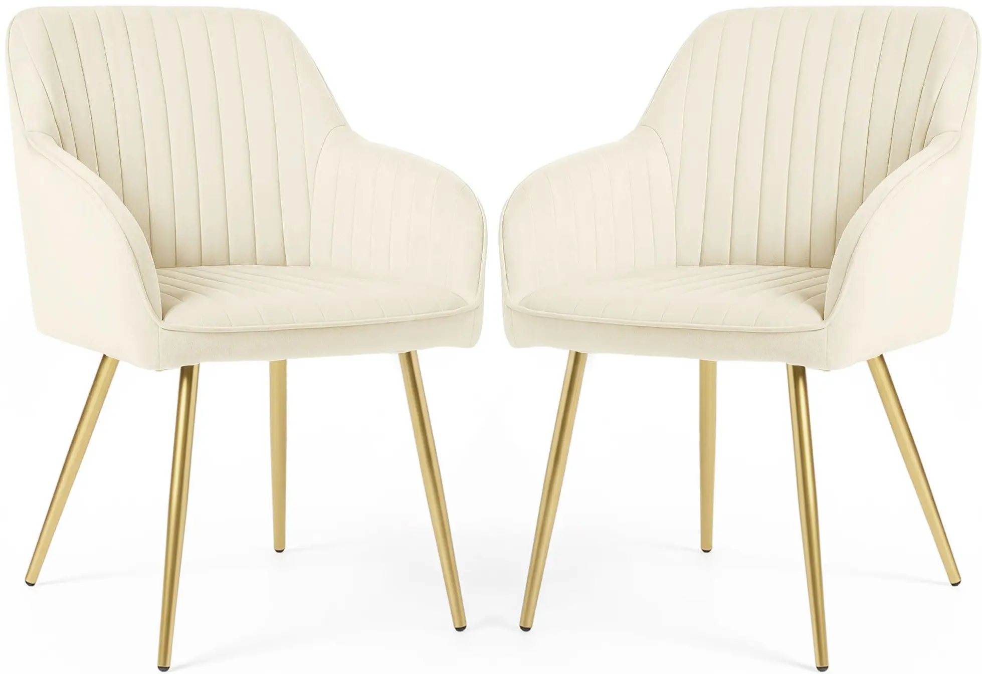 Set scaune Akord Florence 2pcs (Cream/Gold)