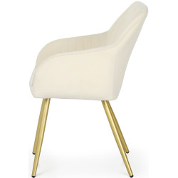 Set scaune Akord Florence 2pcs (Cream/Gold) Thumb