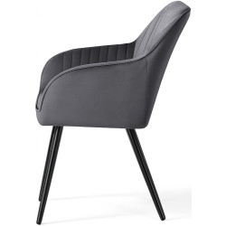 Set scaune Akord Florence 2pcs (Dark Graphite/Black) Thumb