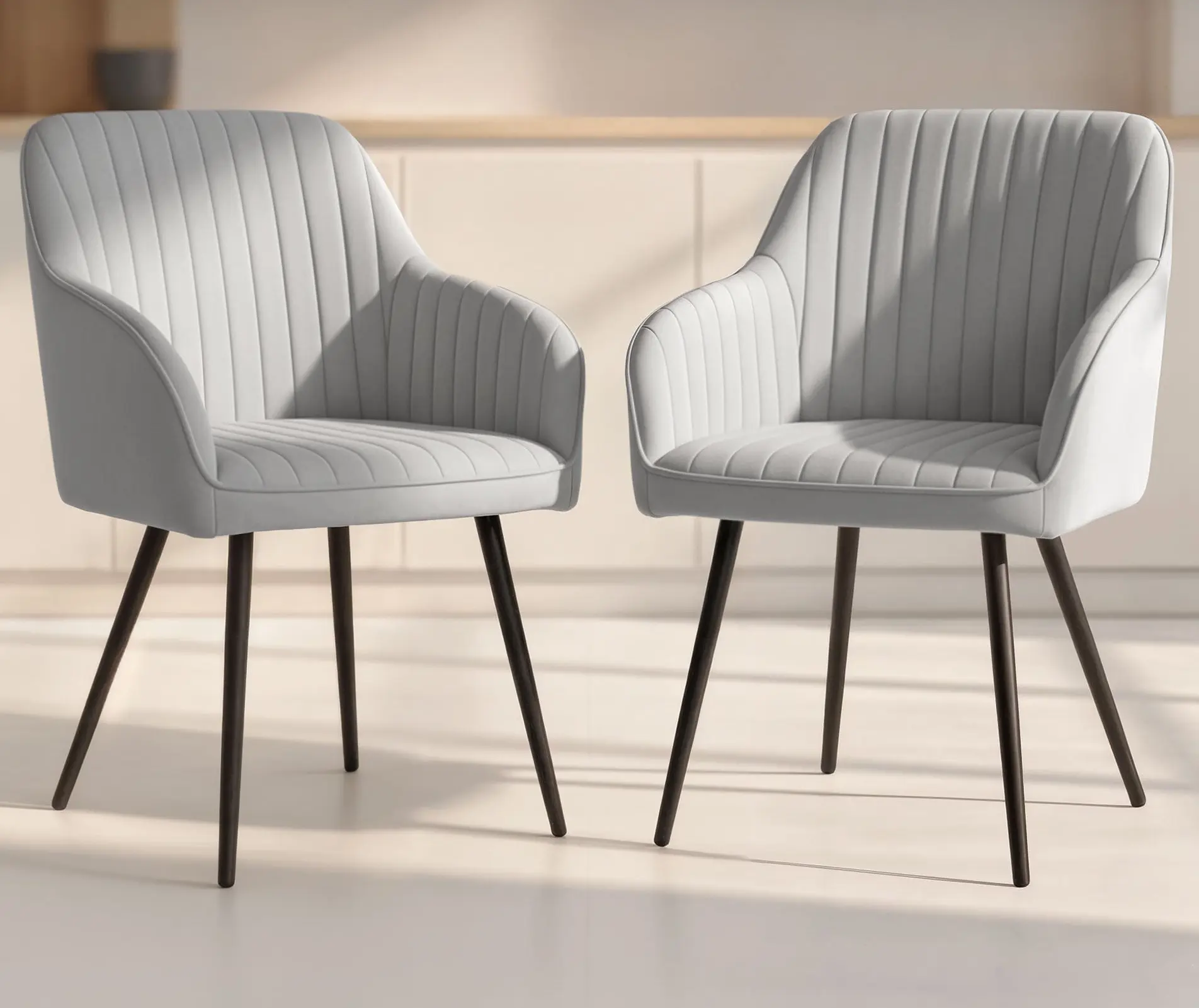 Набор стульев Akord Florence 2pcs (Grey/Black)