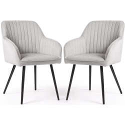 Набор стульев Akord Florence 2pcs (Grey/Black) Thumb