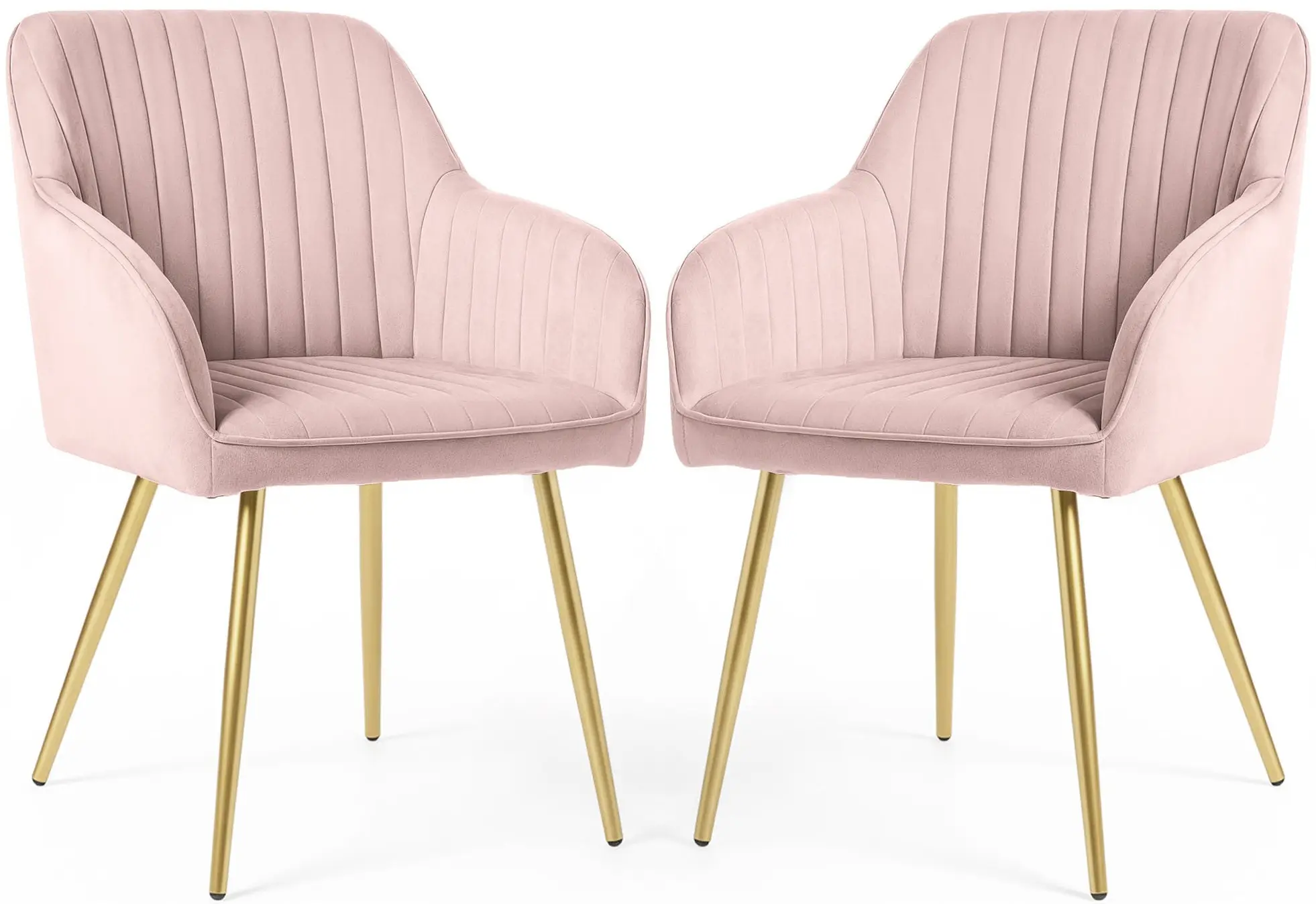 Set scaune Akord Florence 2pcs (Powder Pink/Gold) - 3