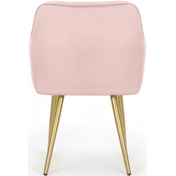 Set scaune Akord Florence 2pcs (Powder Pink/Gold) Thumb