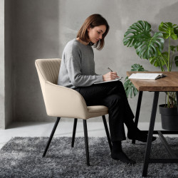 Набор стульев Akord Florence 4pcs (Beige/Black) Thumb